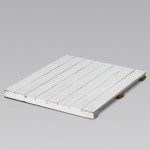 WOODEN FLOOR STRIP
white painted wood
Size D100 W100 H10cm